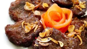 Empal Gepuk Goreng / Spiced and Fried Beef Dish from West Java