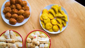 Bangladeshi Food Pitha and Chira