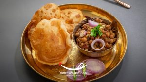 Chole Bhature Pakistani Breakfast Dish