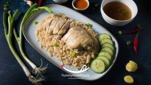 Hainanese Chicken Rice Singaporean Street Food