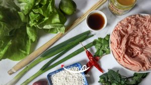 Preparing the Ingredients of Lao Laap