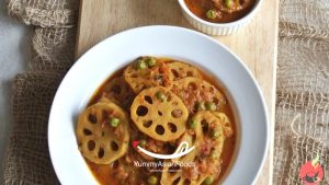 Bhae ki Sabzi (Lotus root curry) Pakistani Vegetarian Cuisine