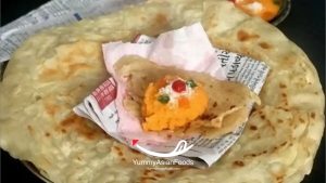 Halwa Paratha Pakistani Breakfast Dish