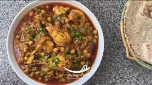 Murgh Cholay Pakistani Breakfast Dish