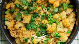 Aloo Gobi Matar Pakistani Food