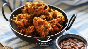 Pakora (vegetable snack) Pakistani Vegetarian Cuisine