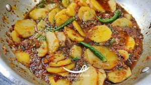 Aalu ki Subzi (Potato Subzi) Pakistani Breakfast Dish