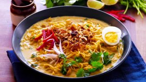 Kawyei khao swe Burmese Soup recipe