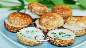 Khanom Krok Coconut pancakes with a twist