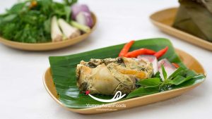 Laotian Coconut Milk Grilled Fish (Mok Pa)