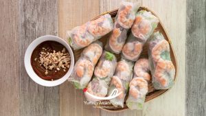 Healthy Vietnamese Food #3. Fresh Spring Roll (goi cuon)