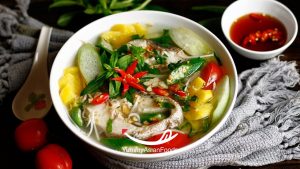 Healthy Vietnamese Food #4. Sweet and Sour Soup (Canh chua ca)