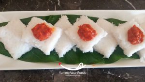 Sri Lankan Breakfast #1. Kiribath (Milk Rice)