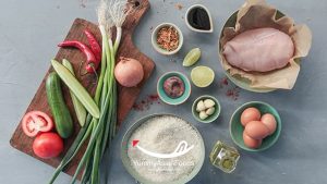 Gather Ingredients of Indonesian Nasi Goreng