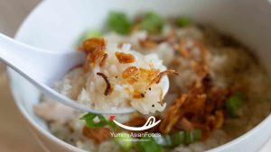 Khao Piak Khao (Lao Breakfast Rice Porridge)