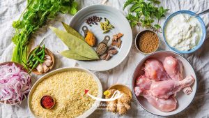 Gathering Ingredients of Indian Biryani
